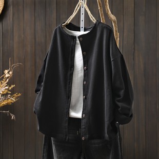 黑色外套女2026新款 上衣 早春小个子宽松轻熟外搭又a又飒休闲长袖