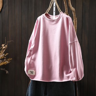 卫衣无帽巨好看女款小个子韩系宽松超火oversize短款休闲t恤上衣