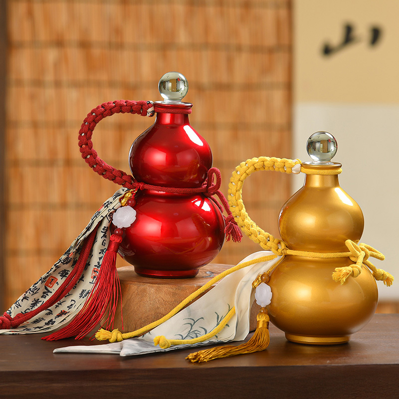 黑神话葫芦瓶创意一斤装冷萃玻璃饮料奶茶瓶泡酒专用密封瓶小酒坛