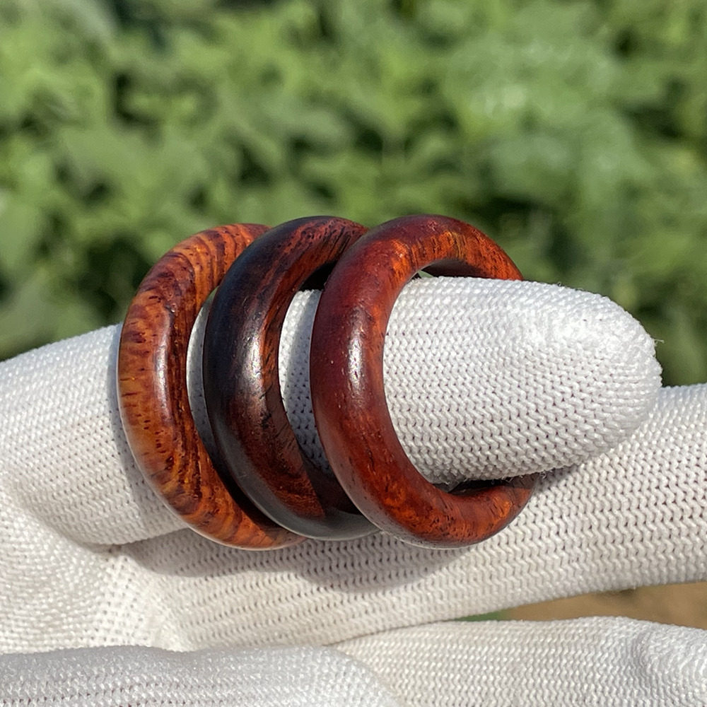 跑环指环木戒指定制文玩配饰配件小挂件无瑕疵手工制品可大小内径,特色手工艺,竹编/竹雕,淘宝优惠券,粉丝福利购,淘宝优惠卷