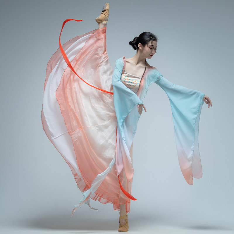 古典舞蹈服女飘逸仙气身韵纱衣