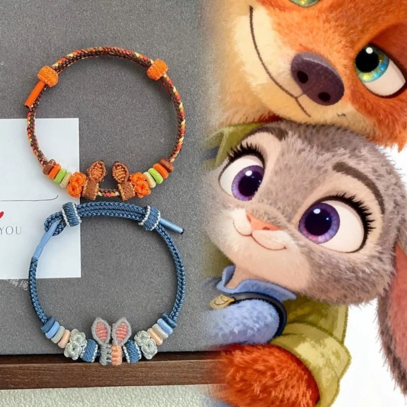 疯狂动物城狐尼克兔朱迪同款配色手绳情侣闺蜜八股桃花兔耳朵手绳,饰品/流行首饰/时尚饰品新,手链,淘宝优惠券,粉丝福利购,淘宝优惠卷