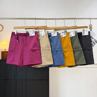 宽松五分裤 男女款 休闲运动裤 夏季 2026 工装 休闲中裤 风多口袋短裤