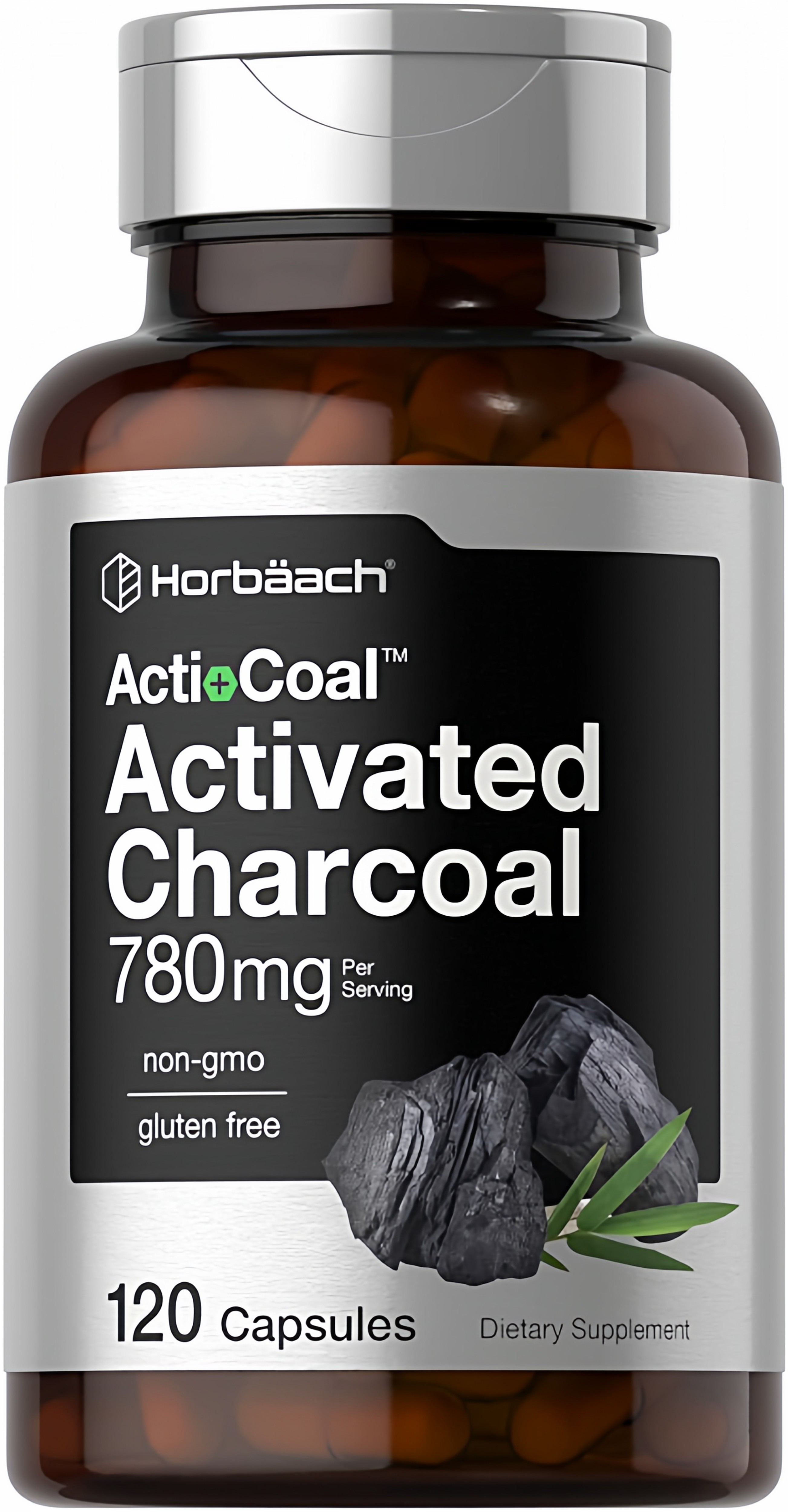 Horbaach Acti-Coal 活性碳膠囊強吸附力身體暢快幫助舒適腸道
