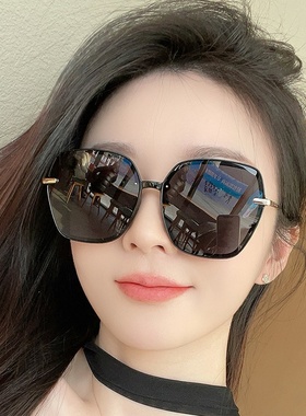 大框方圆脸墨镜女2025新款高级感显脸小防紫外线防晒偏光太阳眼镜