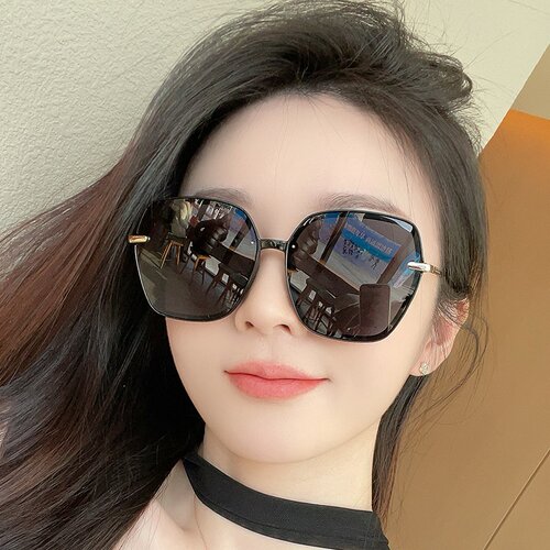 大框方圆脸墨镜女2025新款高级感显脸小防紫外线防晒偏光太阳眼镜