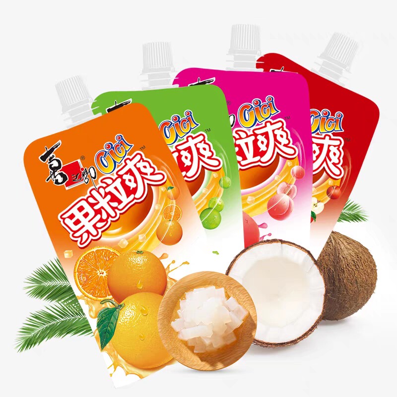 喜之郎吸吸果冻cici果冻爽350ml/袋果汁饮料夏日零脂肪休闲零食