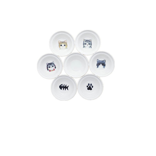 宠物用品猫碗陶瓷喝水