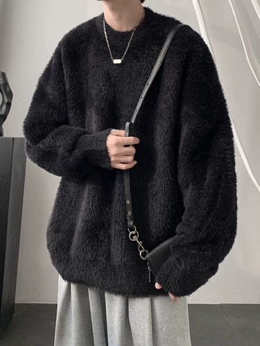 Мужской демисезонный свитер, японская ретро трикотажная рубашка для отдыха, изысканный стиль