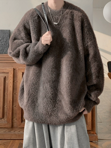 Мужской демисезонный свитер, японская ретро трикотажная рубашка для отдыха, изысканный стиль