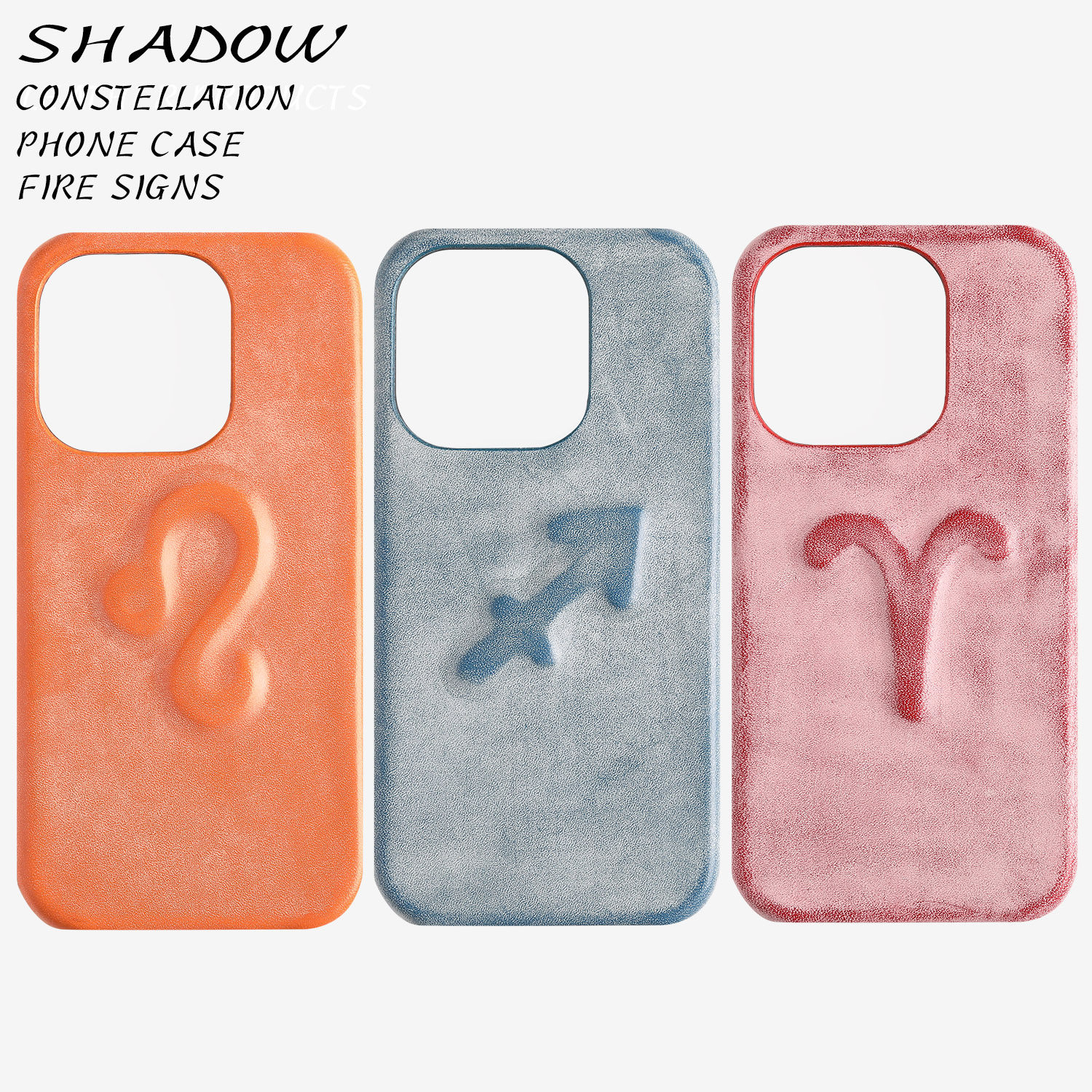 「SHADOW」火象星座丨影子系列丨手工浮雕真皮手机壳 iphone X-17