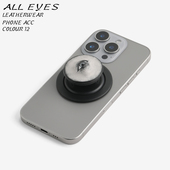 皮革眼珠气囊黑色底座｜苹果Magsafe磁吸支架｜Plank Ateliers