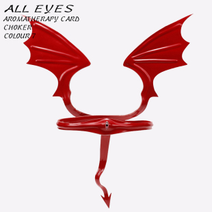 「Alleyes」翅膀Choker 进口皮革 手工制作