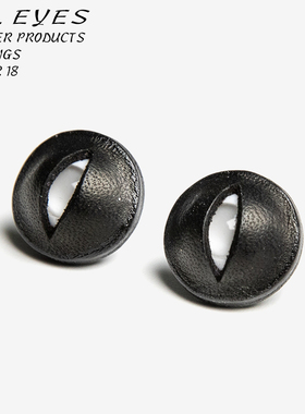 「Alleyes」Choker｜皮革手工眼珠耳钉｜Plank Ateliers