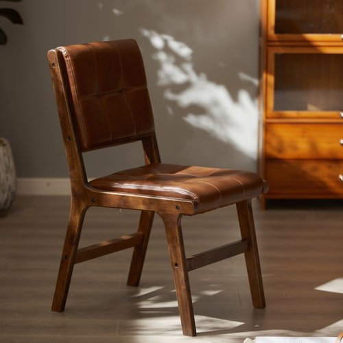 实木餐椅梵辰橡胶木小户型北欧风