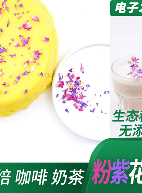 粉紫双子花瓣20g 烘焙 蛋糕咖啡手工艺品等装饰花瓣原料花