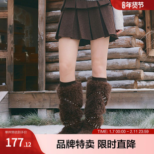 betu百图都市休闲半截裙秋冬女短裙通勤约会百搭百褶裙小个子