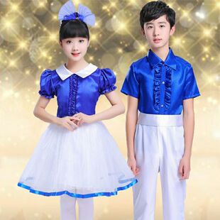 儿童合唱服/小学生/初中生/中学生/诗歌/朗诵/表演/大合唱团服装