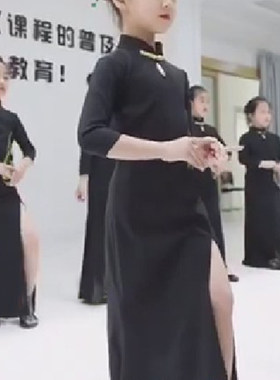 形体礼仪旗袍裙t台走秀演出服