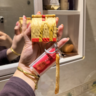 创意m记打包袋适用OPPO Enco Free4保护套Air4 Pro蓝牙耳机壳X3耳机套防摔R3 Pro充电仓盒子Air2新声版硅胶软