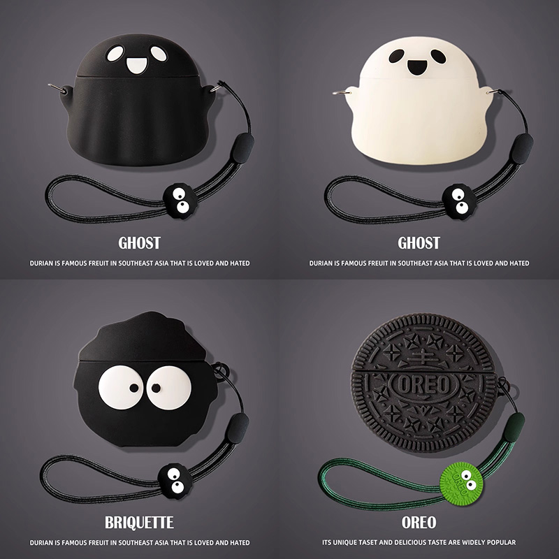 适用倍思Airgo AS01耳夹式蓝牙耳机保护套Baseus airgoas01开放式耳机壳M2s Pro保护壳硅胶可爱卡通充电盒04