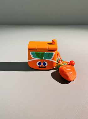 创意胡萝卜手机适用于Edifier漫步者花再zero air无线蓝牙耳机套zero 喵保护套EDF200103硅胶保护壳软