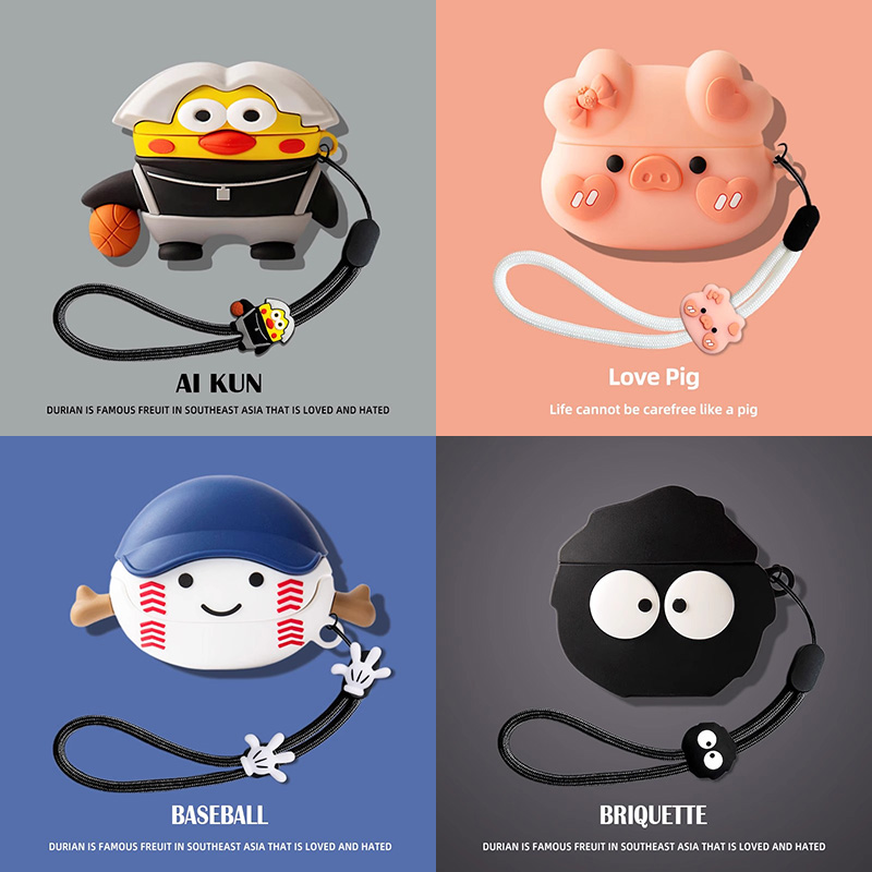 适用vivotwsa3真无线蓝牙耳机保护套vivotwsa2耳机壳硅胶vivo TWS A3保护壳可爱卡通A2充电仓盒子新款挂绳壳