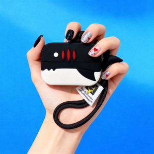 创意黑白鲨鱼适用Redmi Buds6保护套小米红米RedmiBuds6活力版耳机保护壳硅胶红米Buds5无线降噪耳机壳buds7s