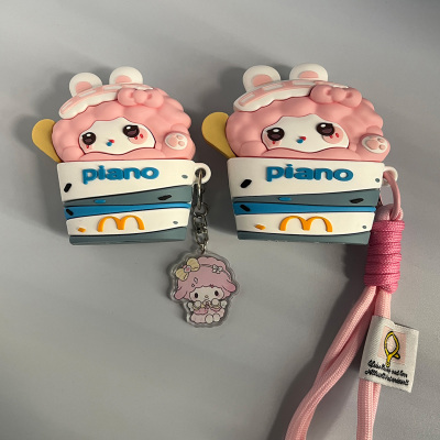 创意麦旋风小羊适用vivo tws 5保护套hifi版蓝牙耳机壳iqoo tws 5保护壳硅胶tws4 hifi版盒iqootws2可爱卡通