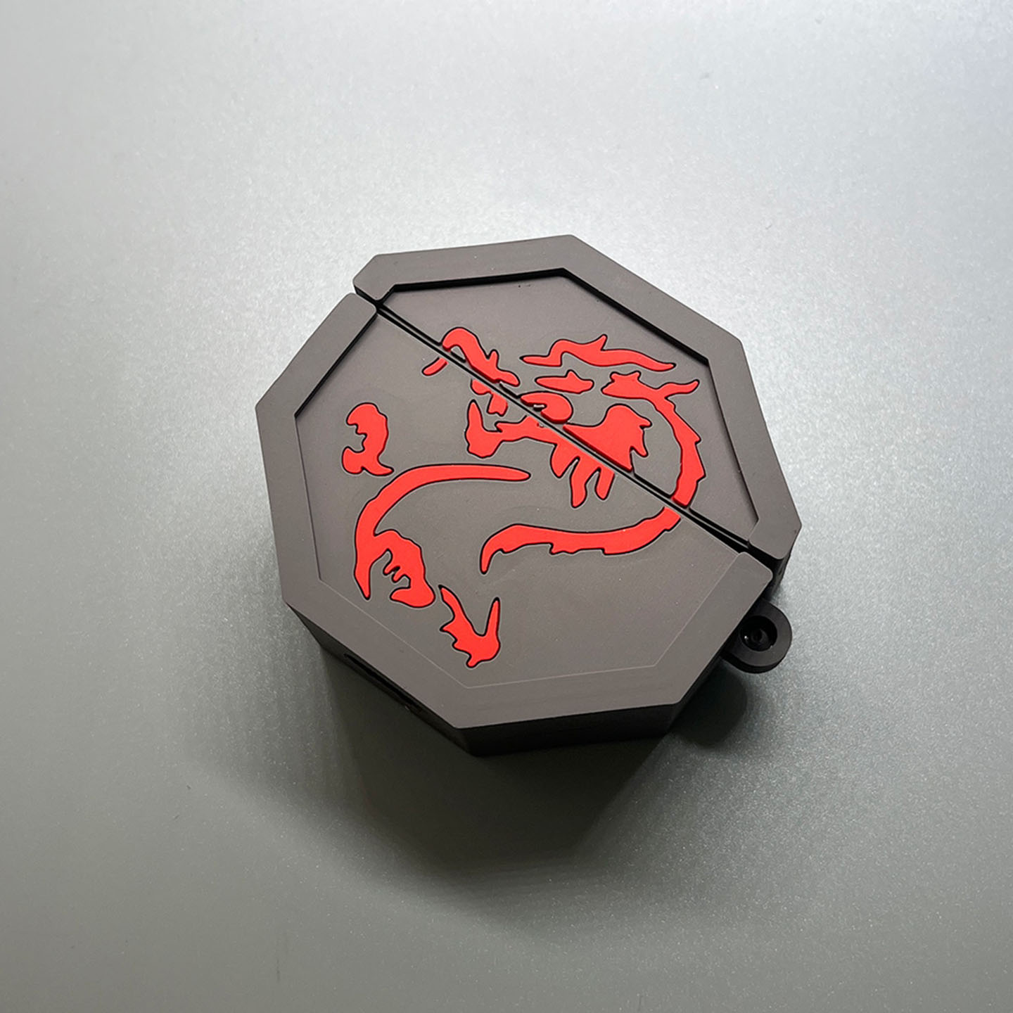 龙符图案适用于荣耀亲选x5保护套荣耀Wingcloud X5s Pro蓝牙耳机保护壳x5spro卡通防摔硅胶可爱潮牌龙符充壳