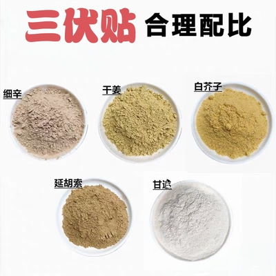 三伏贴穴位贴成人儿童三伏贴白芥子延胡索干姜中草药粉穴位贴通用