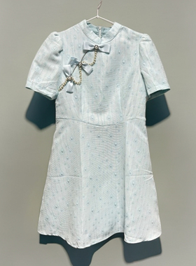 3n系列绝美绿色新中式国风连衣裙女装设计感收腰气质改良旗袍短裙