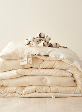 简简单单白色大豆纤维被芯软糯亲肤单双人夏凉被双人2.2m加厚冬被