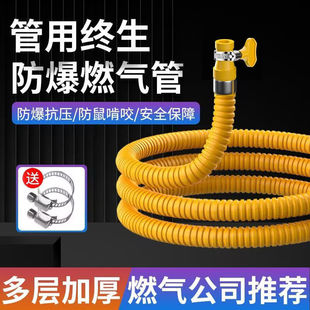 新国标防爆铠装软管加厚金属包覆管燃气管煤气天然气液化通用管