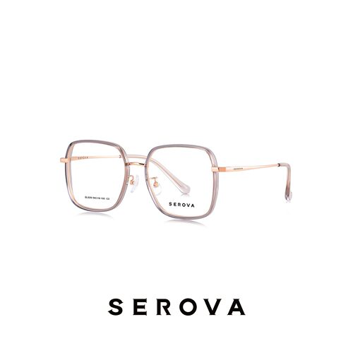 SEROVA施洛华眼镜框眼镜架眼睛框多边形大框SL929 可定制近视镜片
