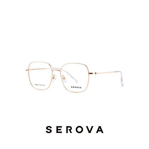 SEROVA施洛华眼镜框眼镜架眼镜框方形大框SC832 可定制近视镜片