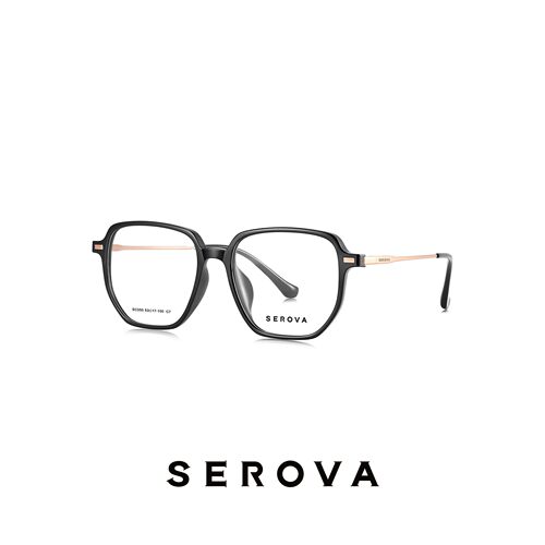 SEROVA施洛华眼镜框眼镜架眼镜框大框方框SC555 可定制近视镜片