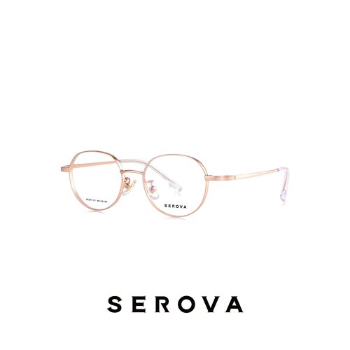 SEROVA施洛华眼镜框眼镜架眼镜框小圆框SC301 可定制近视镜片
