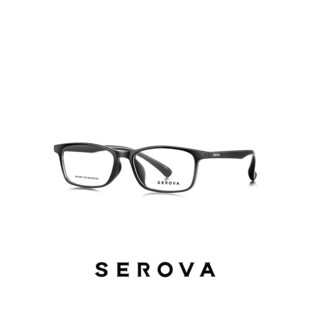 SEROVA施洛华眼镜框TR眼镜架眼镜框商务小方框SF1037 可定制镜片