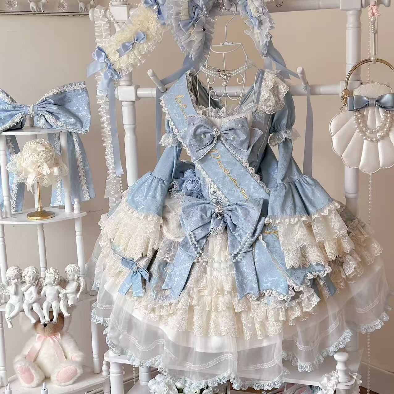 【定金预约】-克洛莉丝之吻-华丽花嫁连衣裙 定金