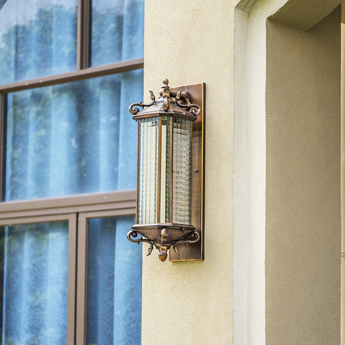 庭院户外防水欧式风露台墙壁灯