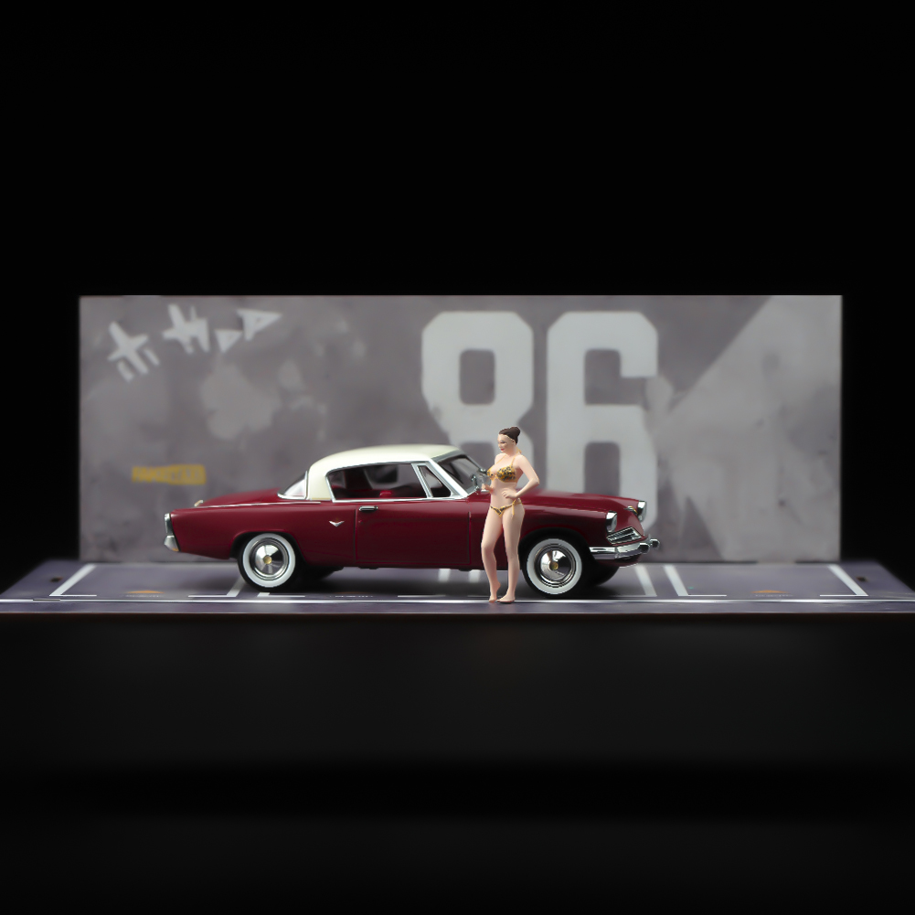 ANT 1/64 1/43 贵妇人比基尼 涂装微缩模型手办车模场景人偶微拍