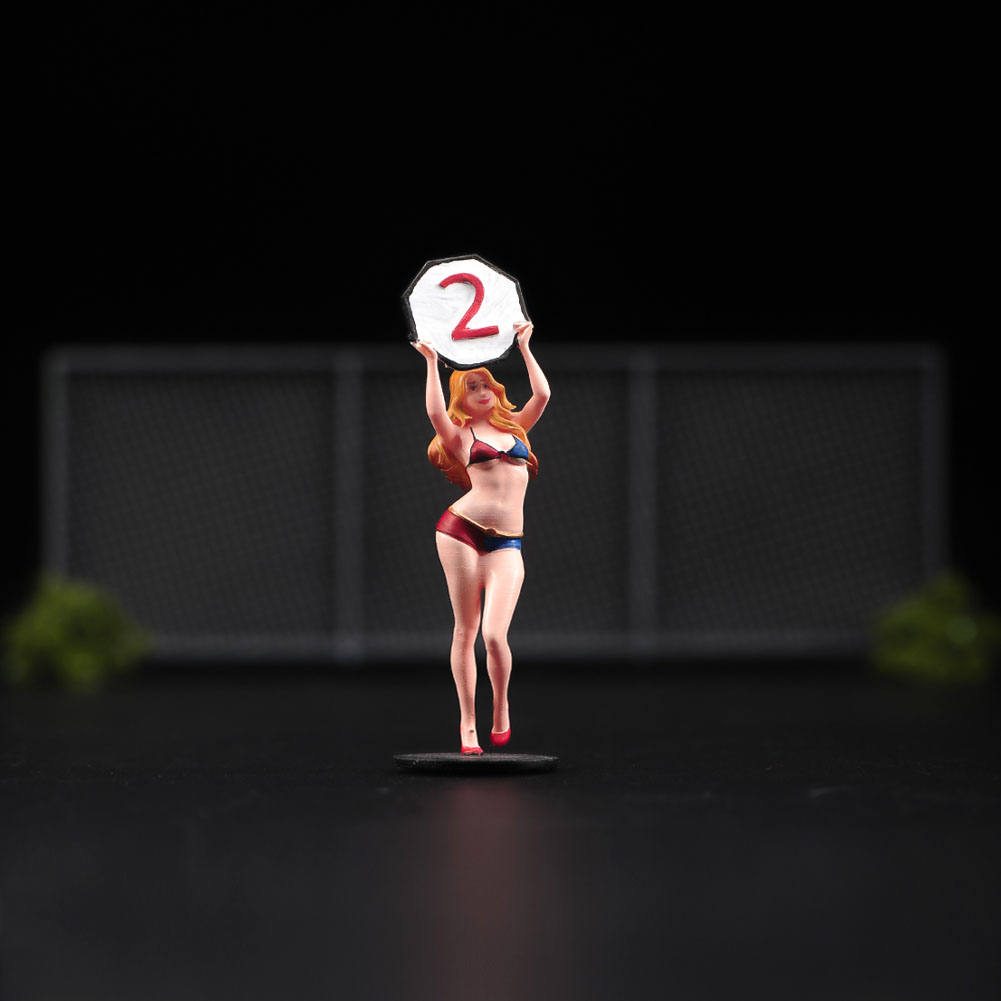 现货ANT 1/64 1/43 举牌比基尼女孩 微缩模型沙盘手办树脂小人偶