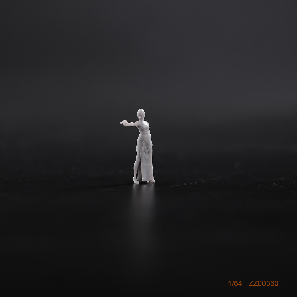 现货ANT 1/64 旗袍女杀手 手工微缩模型沙盘手办树脂小人偶微拍摆