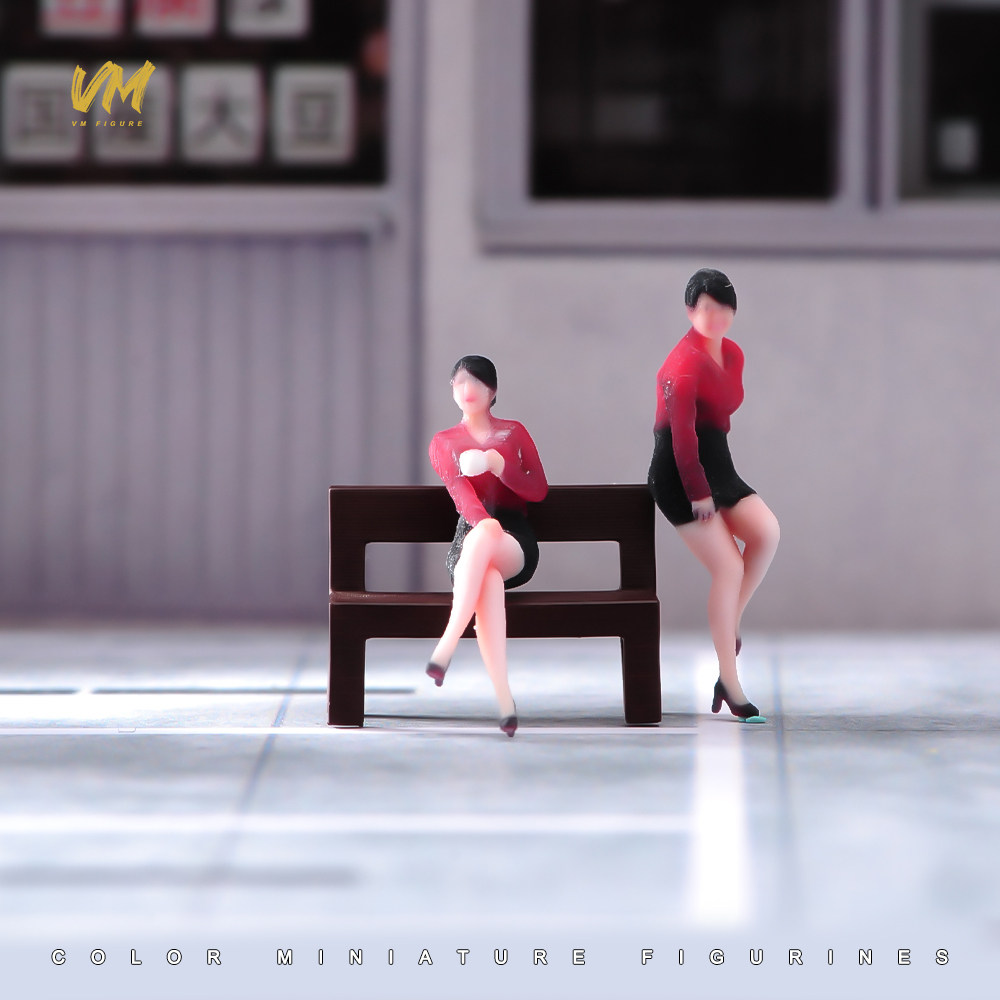 现货1/64 穿包臀裙职场御姐 微缩场景模型搭配3D彩色打印人偶模型,模玩/动漫/周边/娃圈三坑/桌游,手办/手办景品,淘宝优惠券,粉丝福利购,淘宝优惠卷
