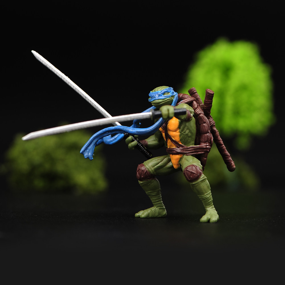ant 1/64 忍者神龟李奥纳多双刀 微缩模型沙盘手办树脂小人偶微拍