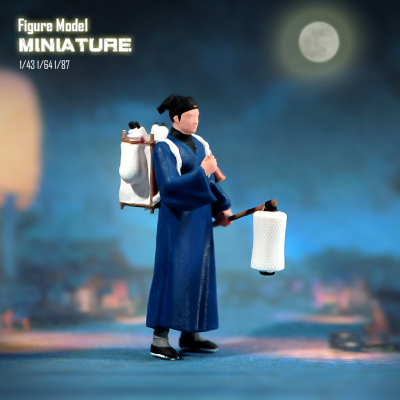 现货1/87 1/64 1/43 倩女幽魂 宁采臣 涂装微缩模型手办车模场景