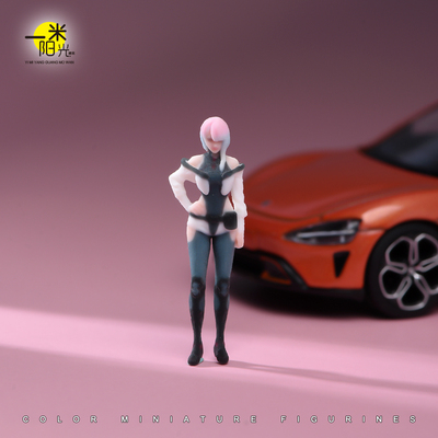 1/64 赛博朋克边缘行者 lucy 3d打印微缩模型沙盘手办树脂小人偶
