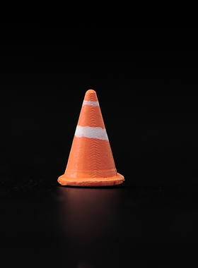 现货1/64 场景路障 锥子桶橙色 微缩模型沙盘手办树脂小人偶微拍