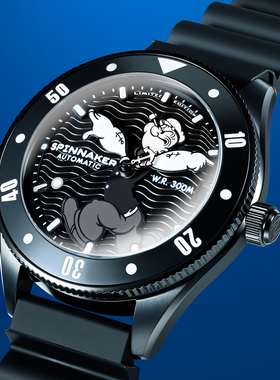 SPINNAKER三角帆大力水手联名限量版自动机械表5163夜光防水